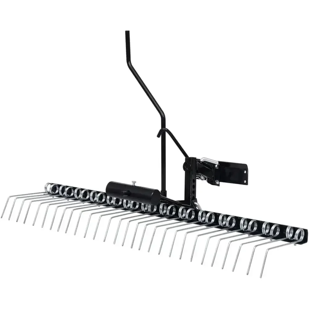 Ride-on Lawn Mower | 42.9 Cutting Width | Durable Steel | Easy Attachment | Spring Steel Tines | Black