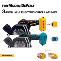 3 Inch Mini Angle Grinder Cordless 3 Inch Electirc CUT OFF Tool Cutting Circular Saw Power Tool Fit Makita/Dewalt 20V Battery