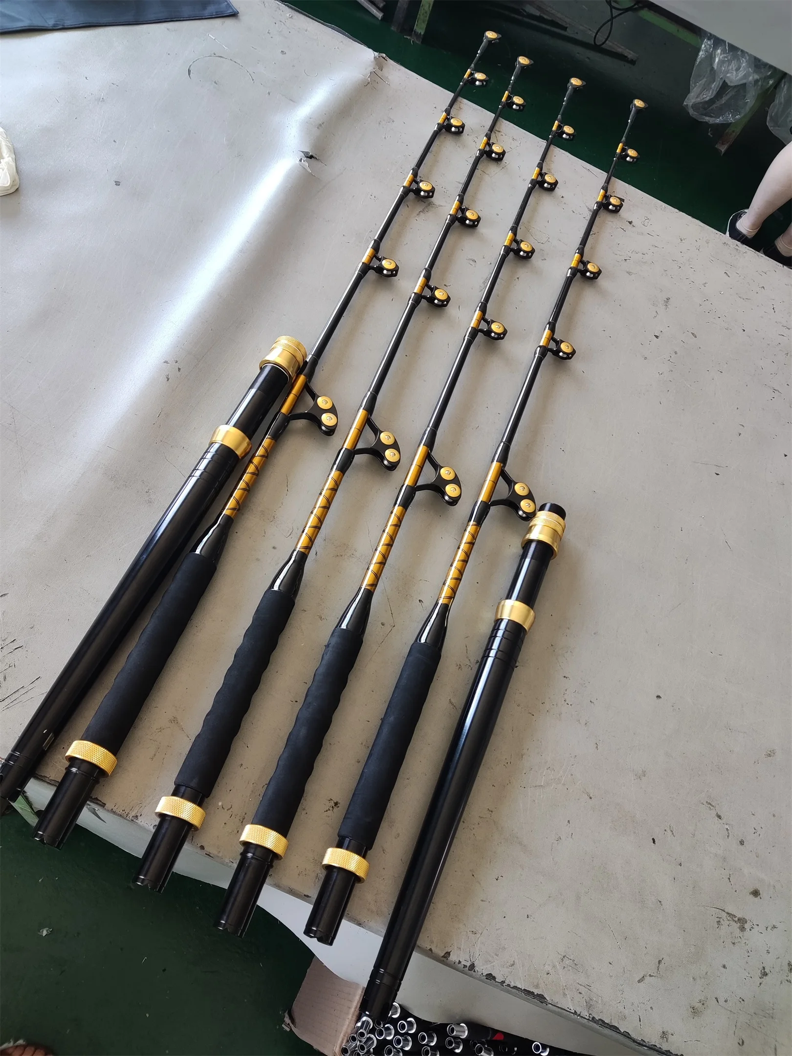 Biegende Butt Roller Guide Rotierende Spitze Guide Big Game Boat Bar Fiberglas Blank Deep Sea