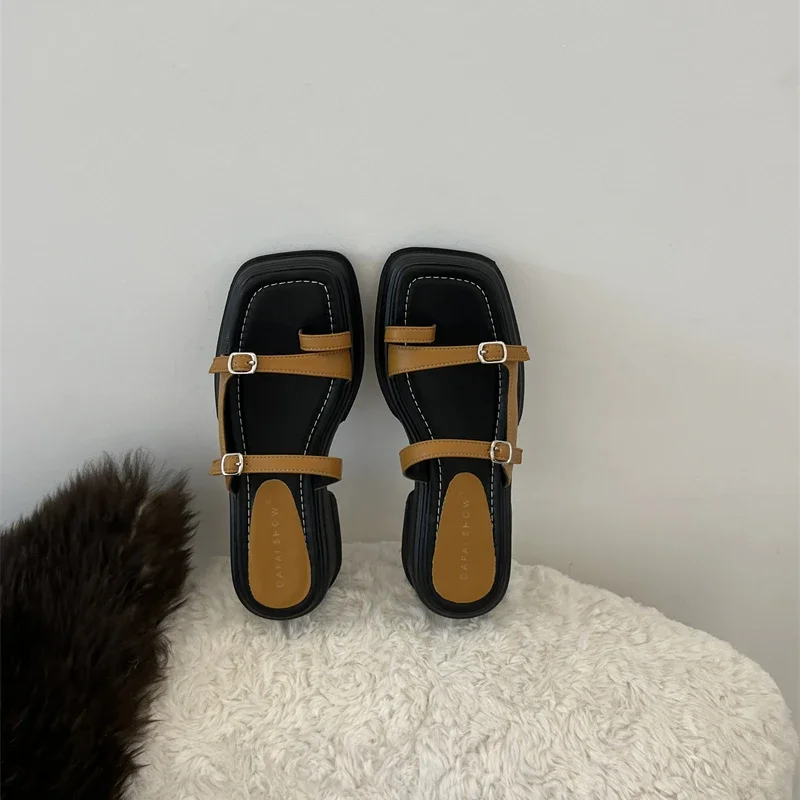 Fashion Summer Ladies Footwear Flat New Summer Women Indoor Home Slippers Comfortable Slides sandalias de mujer verano 2024