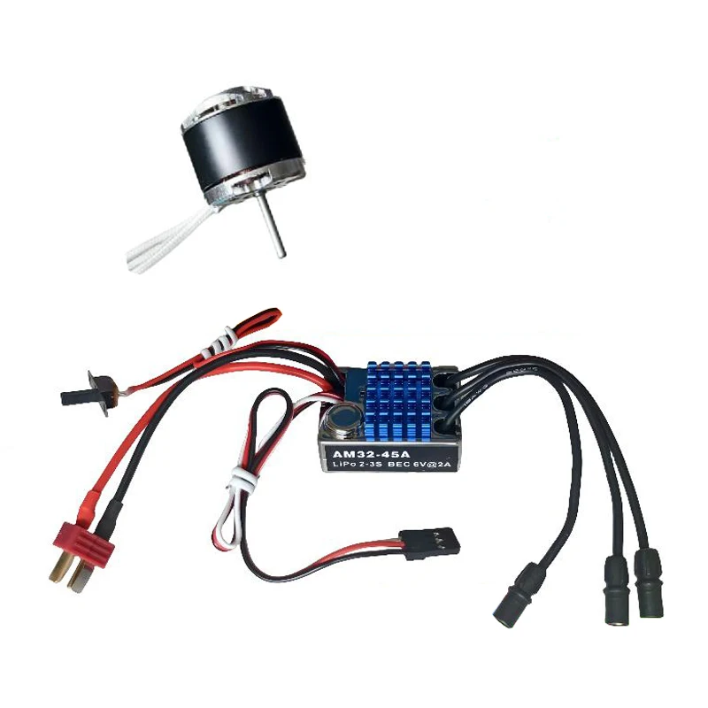 1Set 2232 Outer Rotor Brushless Motor Two Way AM32 45A ESC DIY Modification Parts for MN82/99S/168/78 RC Crawler Truck Model