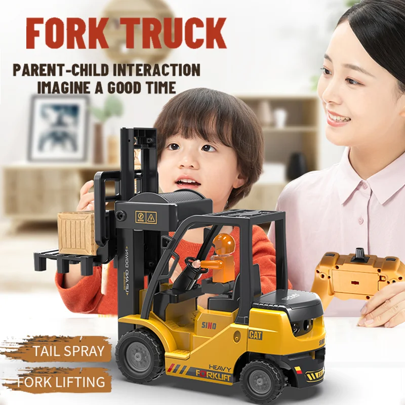 

НОВЫЕ грузовики, вилочный погрузчик, 2,4 г, детские игрушки, автомобили с дистанционным управлением, игрушки для мальчиков, подъемный трюковый автомобиль, электромобиль, детский праздничный подарок