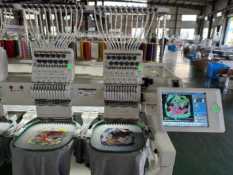 New 6-Head Computerized Flat Embroidery Machine For Home Use & Retail Accurate Logo Embedding On Garments