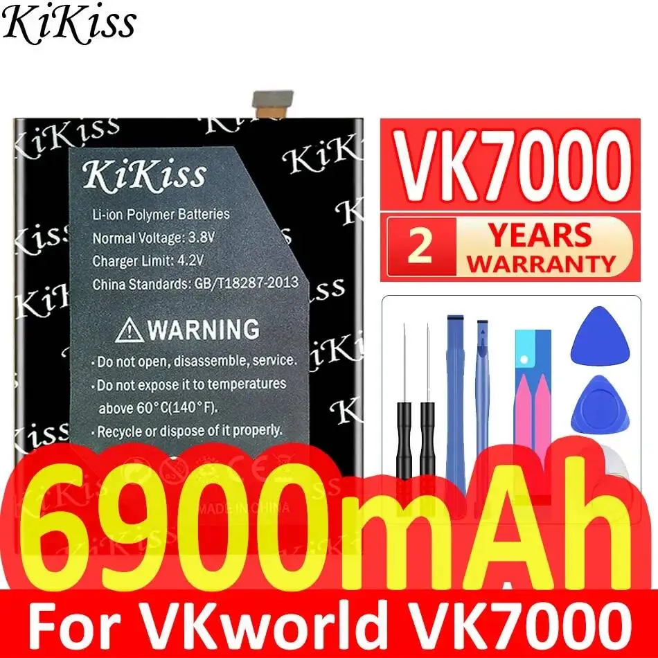Аккумулятор для мобильного телефона Vkworld VK7000 4G LTE IP68, надежный источник питания, 6900 мАч