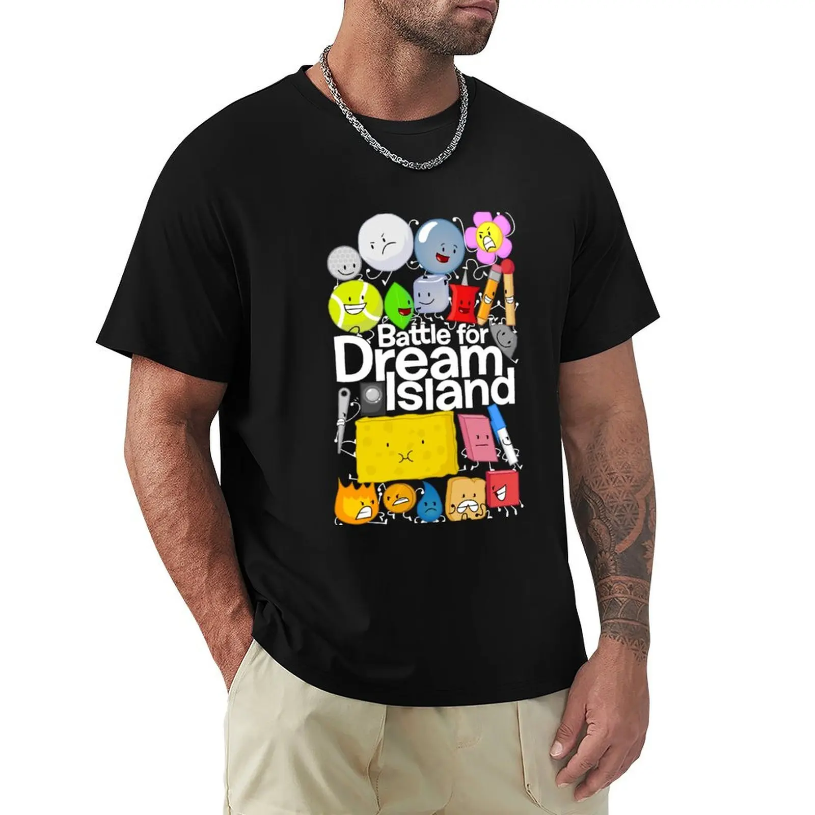 

BFDI Poster Black Relaxed Fit Copy T-Shirt Big and Tall Casual T-Shirt