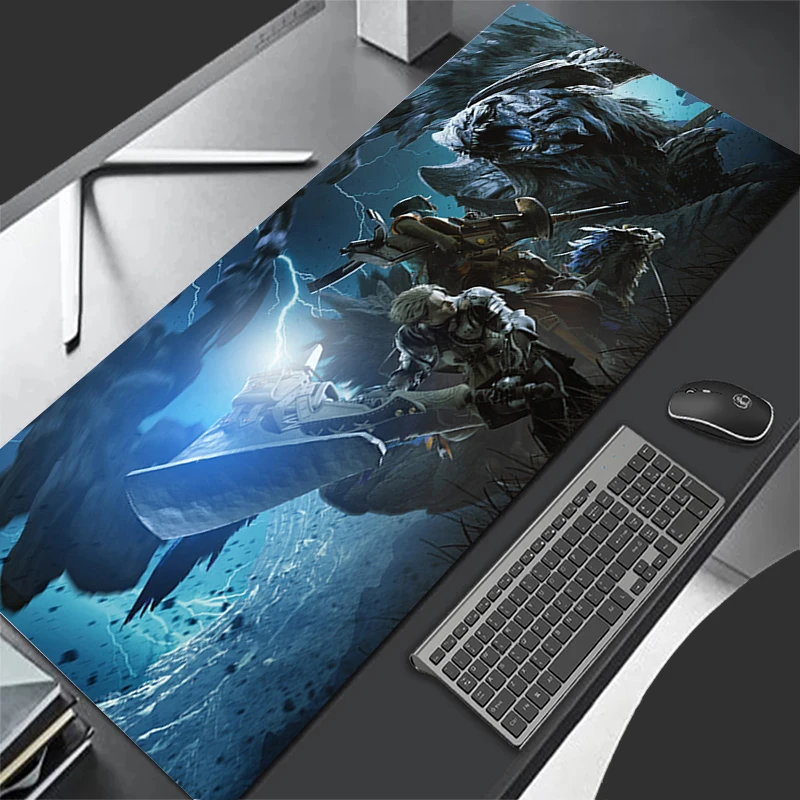 Mousepad Computer Gaming Accessories HD Keyboard Pad Office PC Rubber Mouse Pad Decoracion Desk Monster Hunter Wilds Mouse Mat