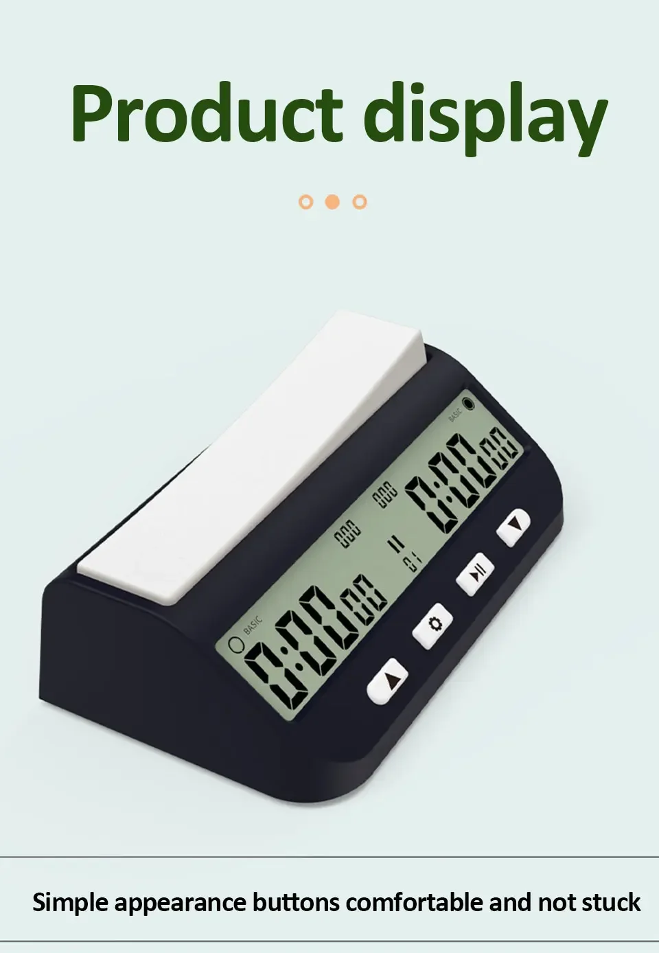 YS9901/YS902 Mehrzweck Tragbare Professionelle Schachuhr Digitale Schachtimer Spieltimer – Detail 13