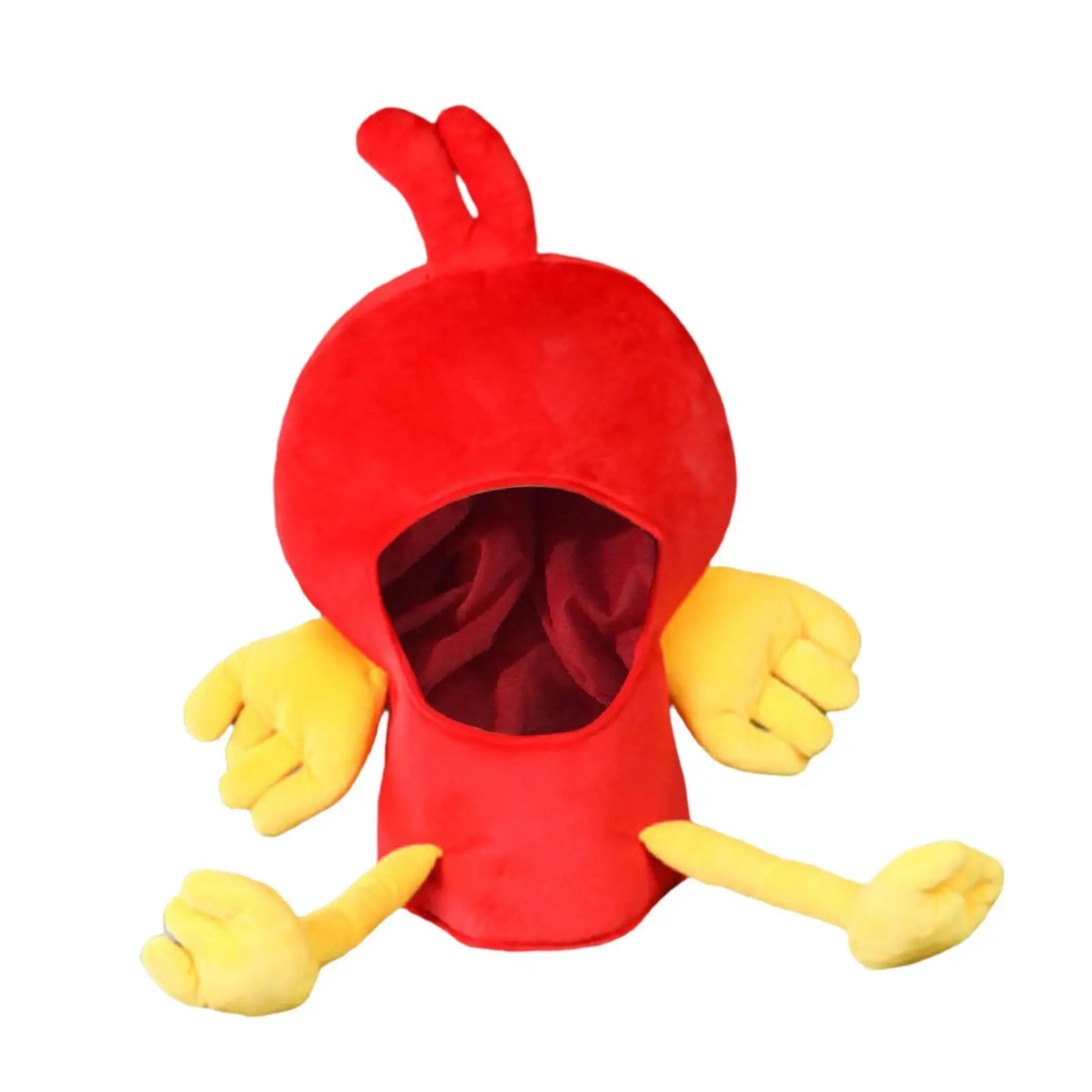 Chicken Plush Hat Costume Accessories Cosplay Headgear Headwear for Festival Birthday