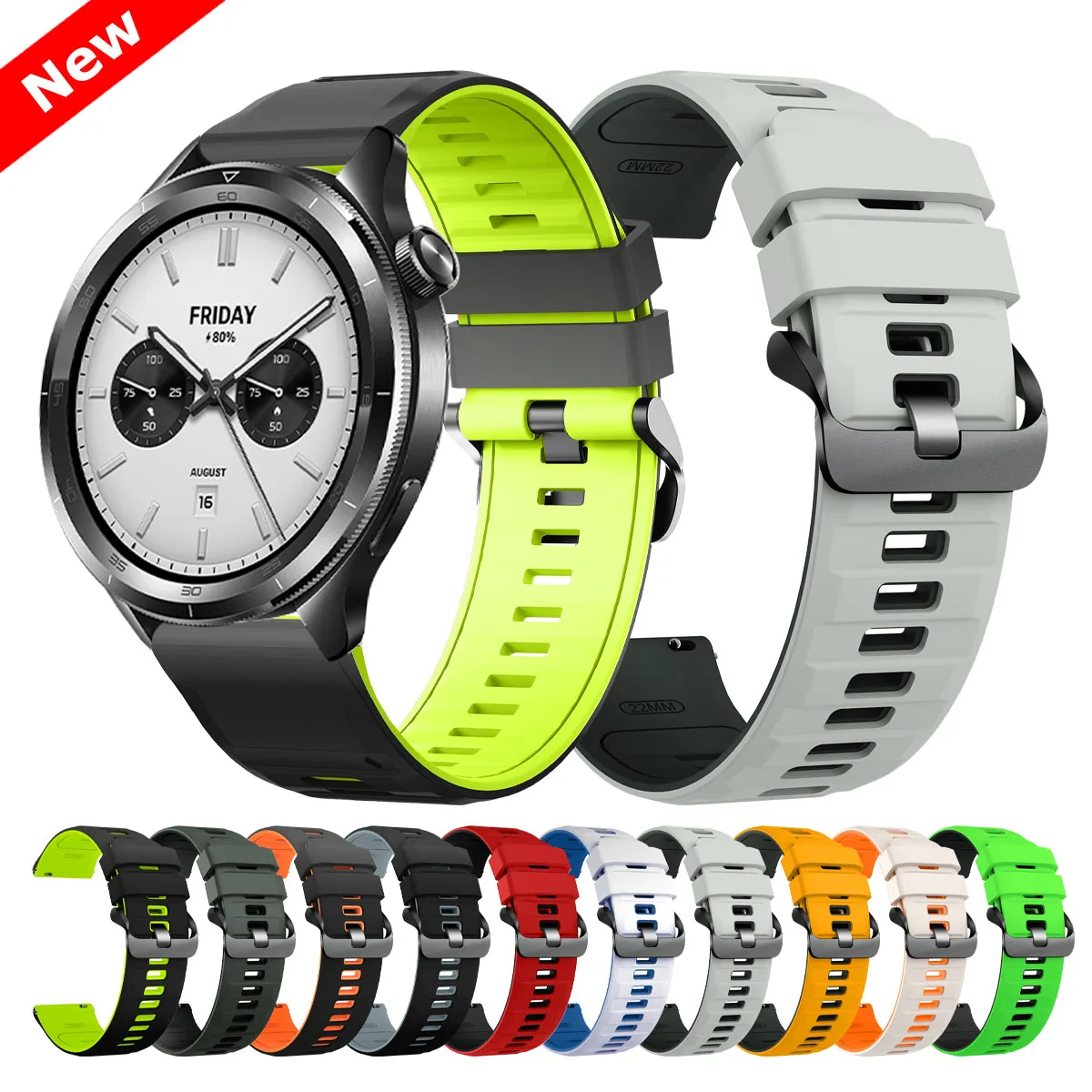 Sports 22Mm Silicon… - image