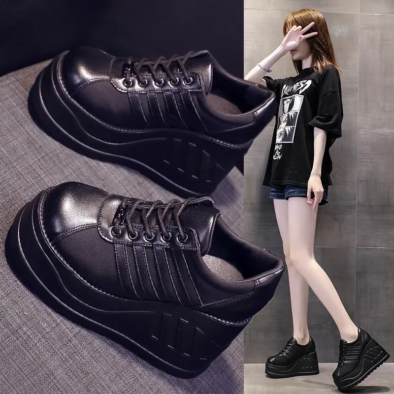 

Women's Vulcanized Shoes Women's Casual Shoes platform Wear-resistant Anti Slip Comfortable Female Sneakers Zapatillas De Mujer