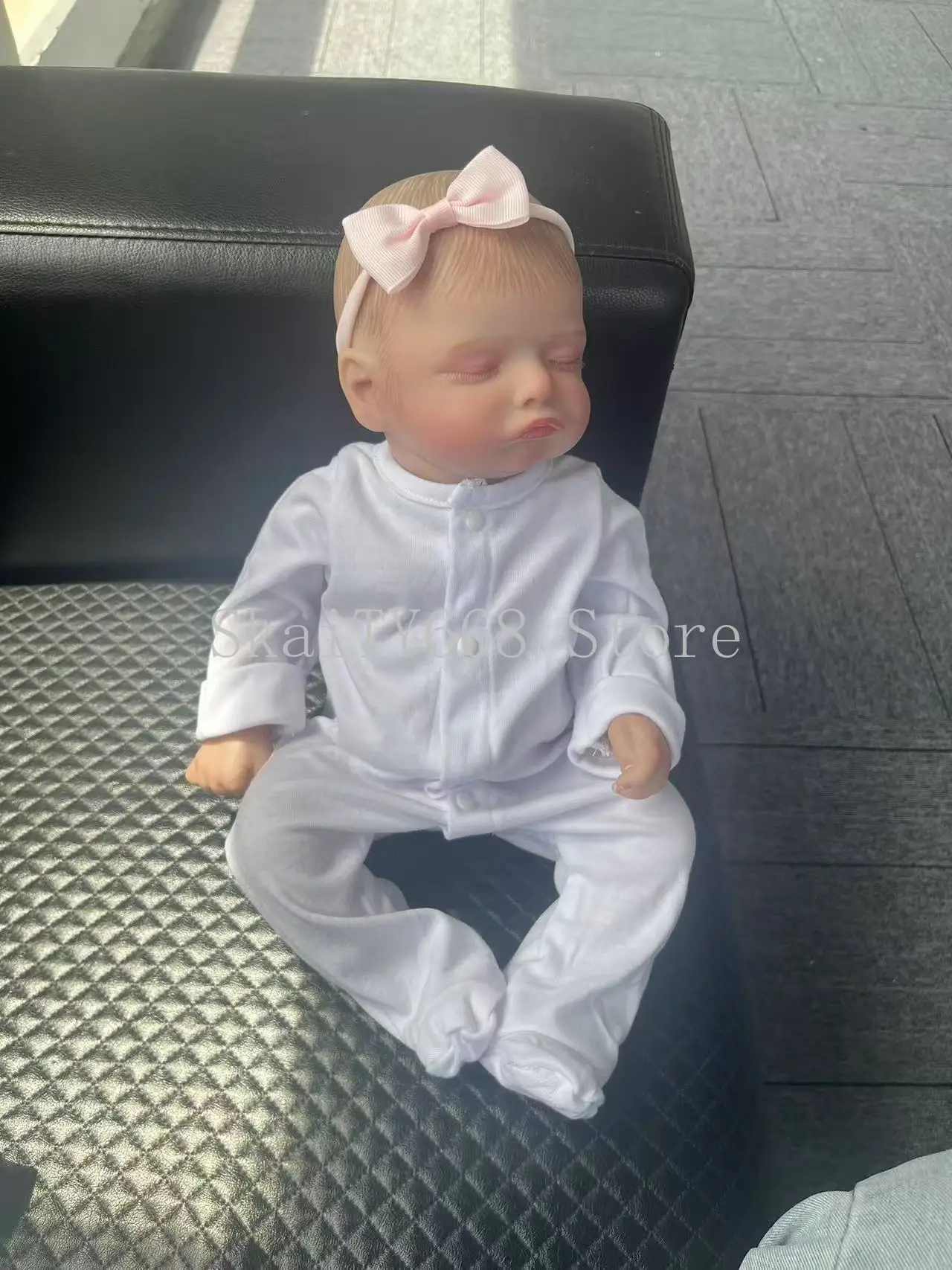 17inch Reborn Baby Doll Rosalie Newborn Baby Size Handmade Real Life baby Dolls 3D Painted Visible Veins Bonecas Bebe Reborn