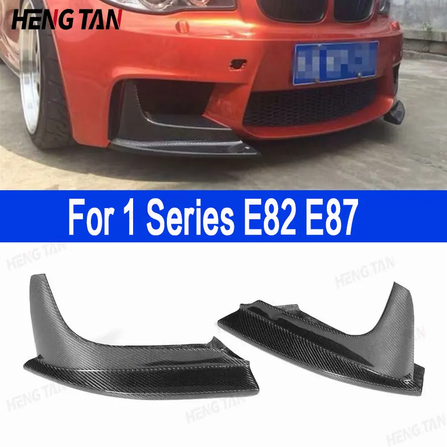 For BMW 1Series E82 E87 High quality Carbon Fiber/FRP/Forged Carbon  wrap angle  carbon anti-collision Front Bumper corner