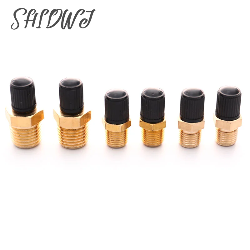 2 шт M10/1/8 '/1/4' NPT MPT латунный воздушный компрессор резервуар заполняющий клапан с двойной головкой