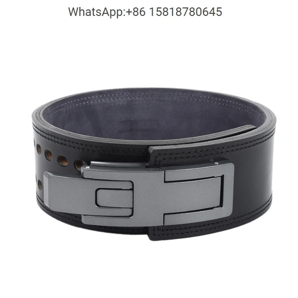 

Imported top layer leather for S B- D same style squat powerlifting exercise waist fitness belt alloy buckle support