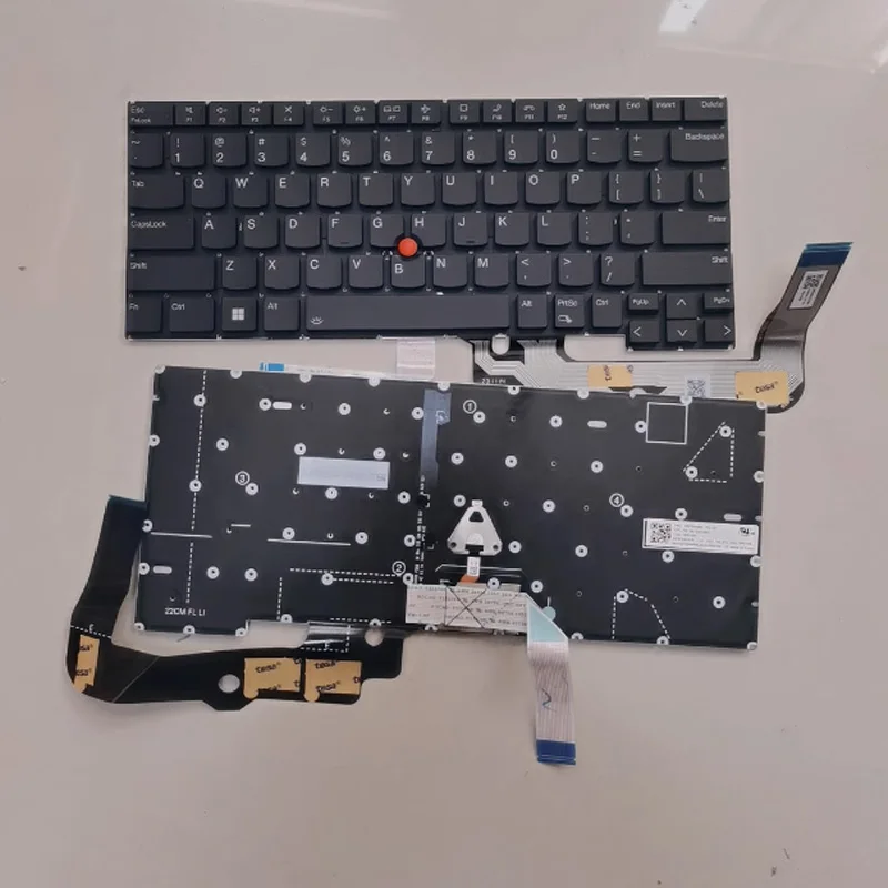 

Suitable for Lenovo Thinkpad T14S Gen4 US backlit frameless laptop keyboard in black