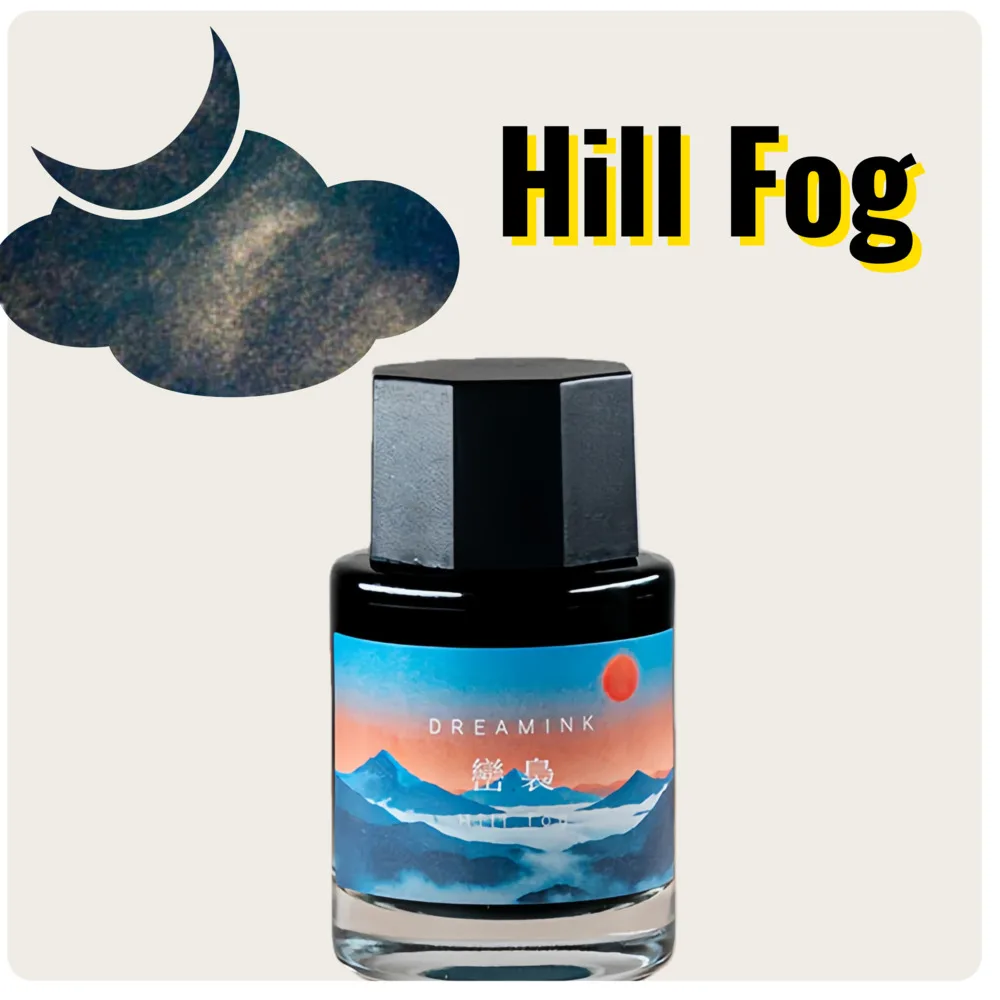 Dream Ink,Hill Fog, Shimmer Glitter Shading  Ink , Hand Account  Sheen Ink ,20ml