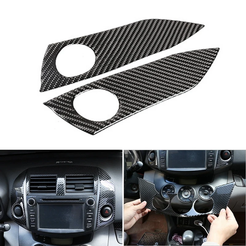 Car Center Control Panel Warning Lamp Cover Frame Decoration for Toyota RAV4 RAV 4 2006-2012