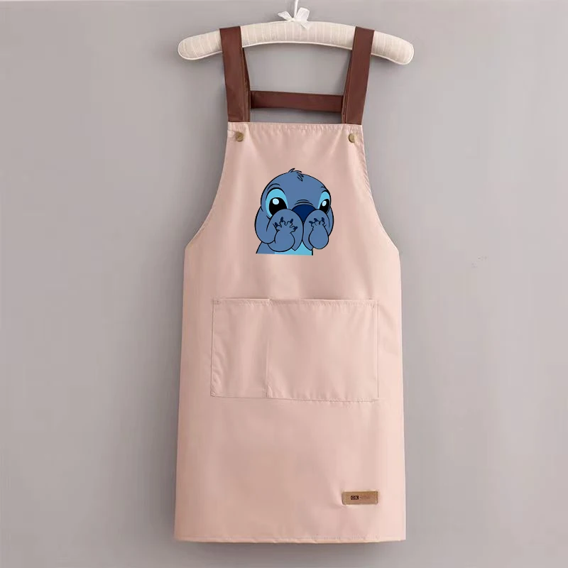 Lilo Stitch Apron Woman Man New Disney Anime Kawaii Cute Pinafore Kitchen Antifouling Pinny Home Fashion Accessory Adult Gift