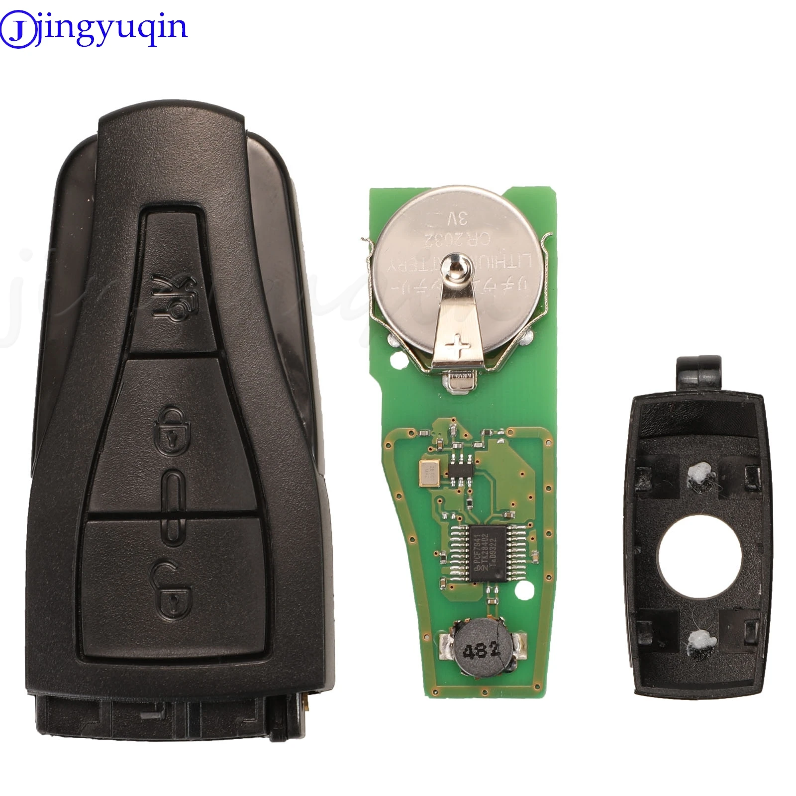 jingyuqin For MG Morris Garages MG6 MG550 Roewe 550 E550 3Buttons Smart Remote Car Key Fob 434Mhz ID46 Pcf7941 Chip
