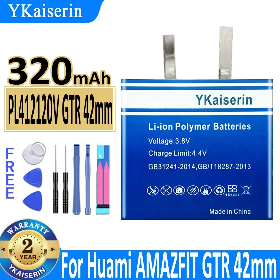 YKaiserin Battery For Huami Amazfit GTR 42mm 47mm Trex T-rex pro/For huami POP A2009 GTS A1914 A1913 GTS2 mini Watch Batterij