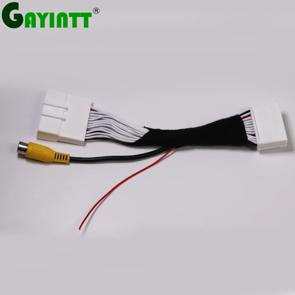 GAYINTT 28 PIN Car rear view camera Adapter RCA Connection Convertor Cable For Toyota Land Cruiser Prado Highlander Avalon Prius