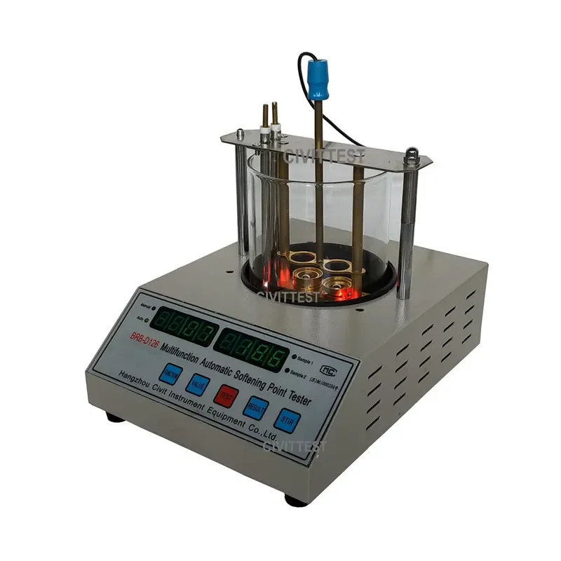 Multifunction Automatic Digital Bitumen Asphalt Ring and Ball Softening Point Tester