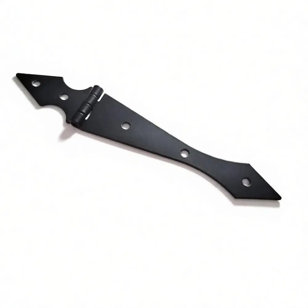 Black Iron Hinge Cabinet Gate Wood Furniture Hardware Cold Rolled Steel Modern Connector Component For Renovation