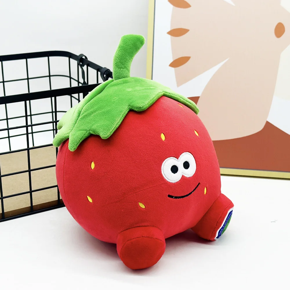 

Kawaii Chubby Cartoon Wimbledon Strawberry Plush Toys Cozy Fluffy Throw Pillow Sofa Cushion Kawaii Room Decor