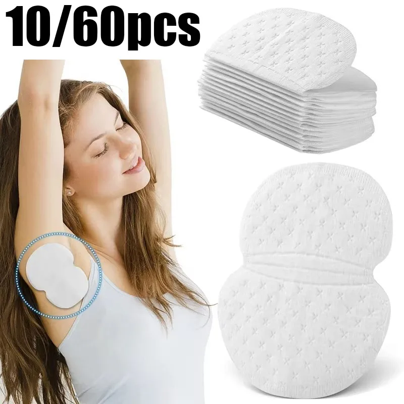 

10/30/60Pcs Disposable Underarm Armpit Sweat Pads Sweat-Absorbing Patch Summer Deodorants Non-Woven Pads Breathable Ultra-Thin
