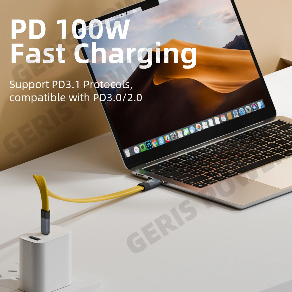Cavo dati USB3.2 Cavo corto da USB C a tipo C da 20 Gbps ThunderBolt 3 PD 100 W 5A Cavo USB-C per iPhone 15 Pro Max SSD Power Bank