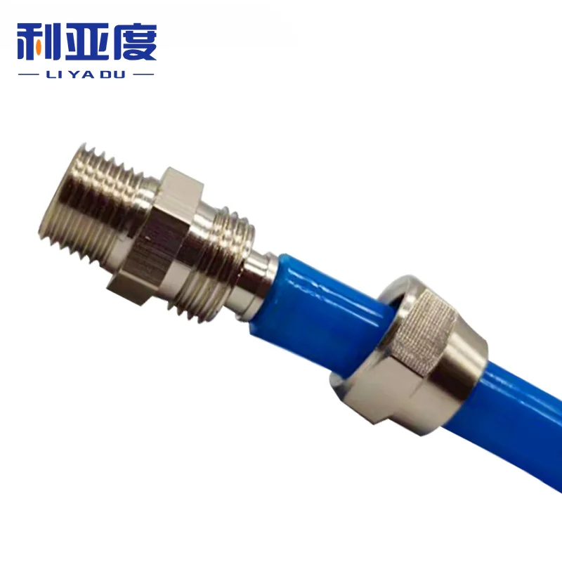 Pneumatic components Fast twist joint pc PC4 6 8mm Pipe Tube to -M8 M10 M12 M14 trachea Quick screw connector copper 