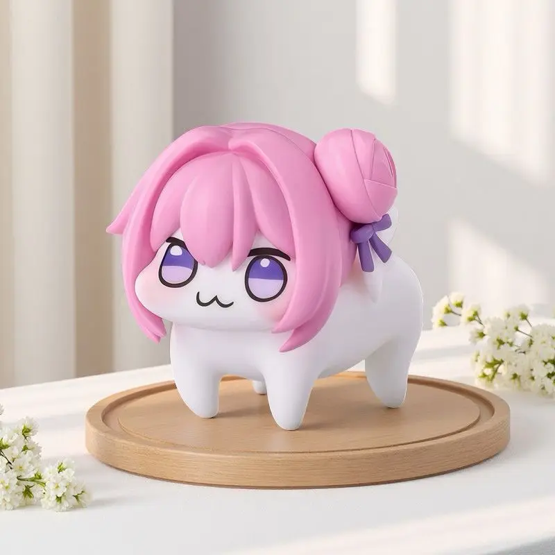 새로운 애니메이션 게임 도로시 도로 핑크 도그 Q 버전 표정 귀여운 액션 피규어 PVC 인형 모델 장난감 장식 선물