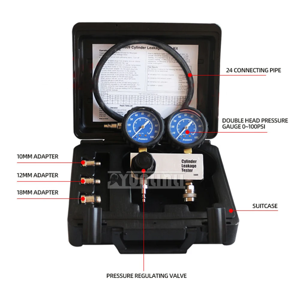 Engine cylinder leak detector cylinder air leakage tester SPX cylinder pressure gauge leak detector