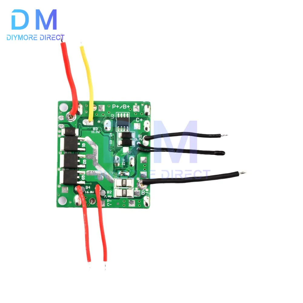 5S 5 Serial 18V 21V 20A Li-Ion Lithium Battery Charging Protection Board Module Pack Circuit Board BMS Module For Power Tools