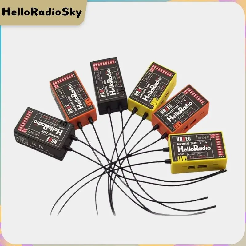 

HelloRadio HR8E ELRS PWM 9CH Receiver 2.4G for Fixed Wing Aircraft, Remote Control Drone, and Airplane Models