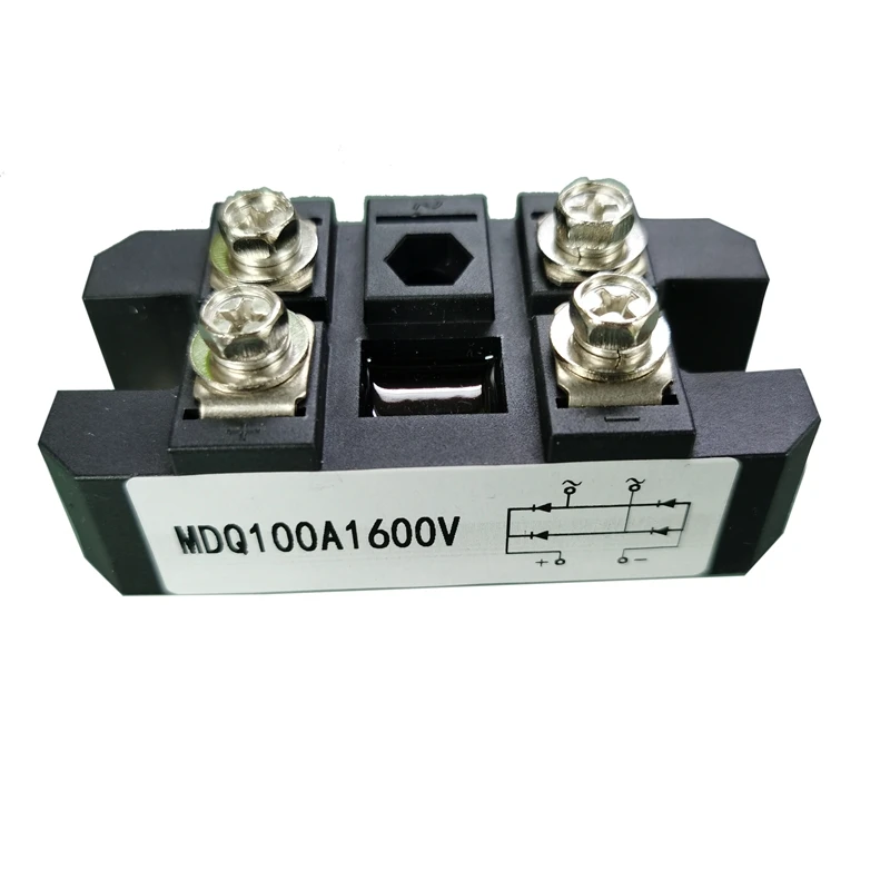 

MDQ 100A-1600V Черный однофазный диодный мостовой выпрямитель 100A Amp High Power 1600V