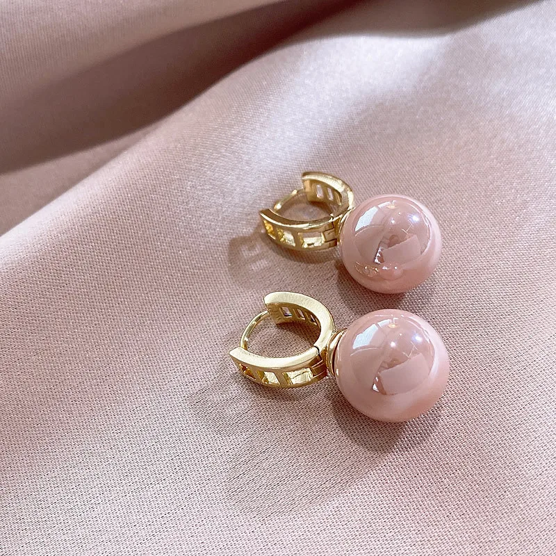 New Design Zircon Simulated Pearl Dangle Earrings For Women Fashion Elegant Drop Earring Party Jewelry Birthday Gift For Female