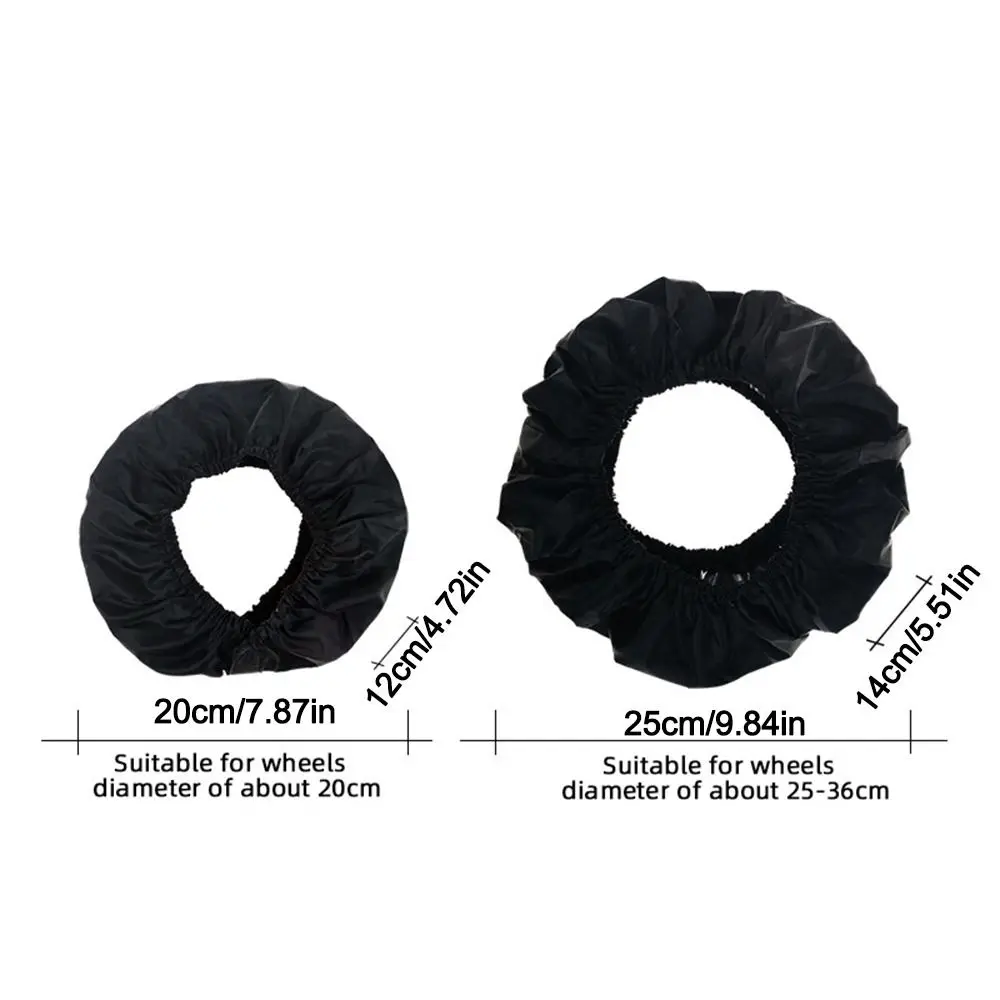 الغبار عربة عجلة يغطي مقاوم للماء أكسفورد القماش عربة غطاء الإطارات مكافحة القذرة يدفع باليدين عجلة حامي وقطع غيار