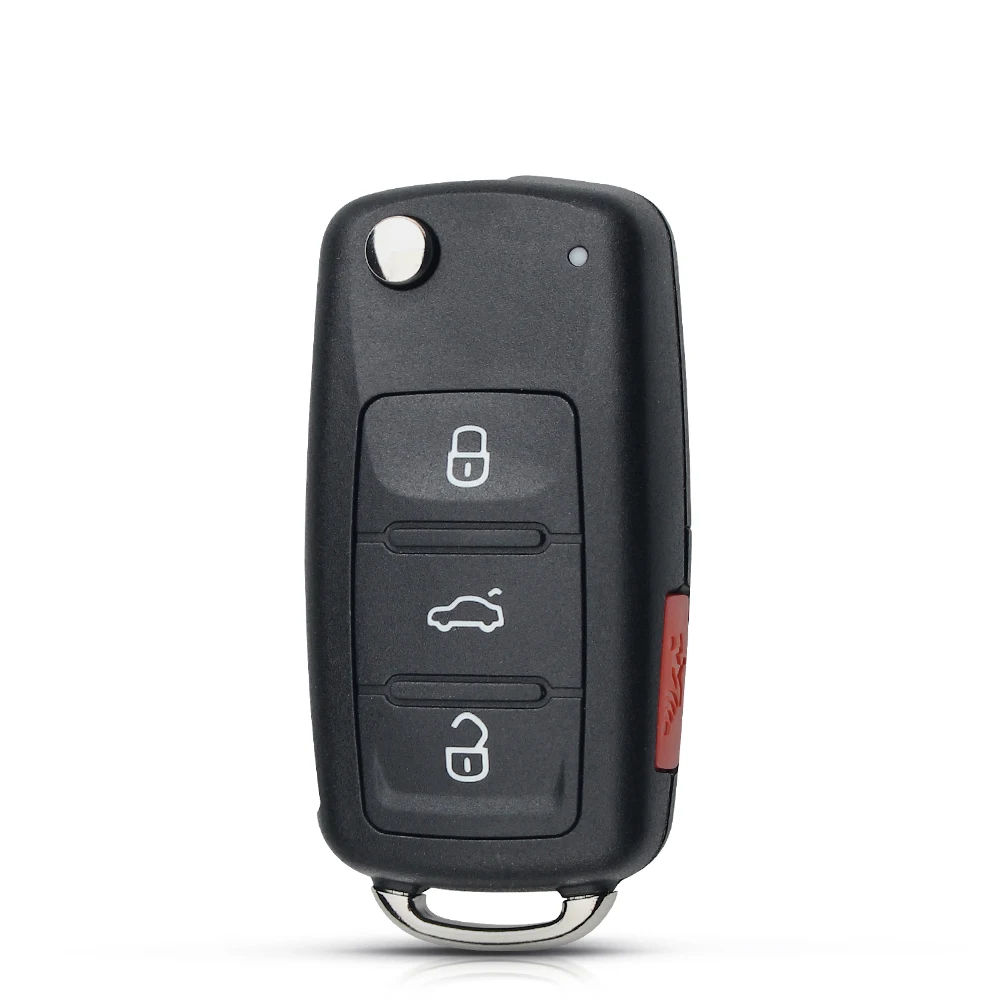 KEYYOU 10個入り 車用リモートキーシェル VW フォルクスワーゲン ゴルフ 6 Mk6 ティグアン ポロ パサート B6 CC ジェッタ ビートル トゥーラン セアト シュコダ オクタビア用