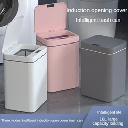 Intelligent induction trash can household kitchen bathroom plastic bucket with lid automatic classification storage bucket