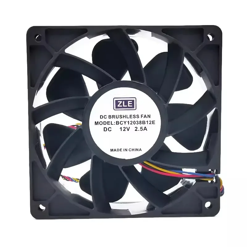 New Cooler Fan For ZLE BCY12038B12E 12V 2.5A 12038 12cm Violent High Air Flow Cooling Fan 120*120*38MM