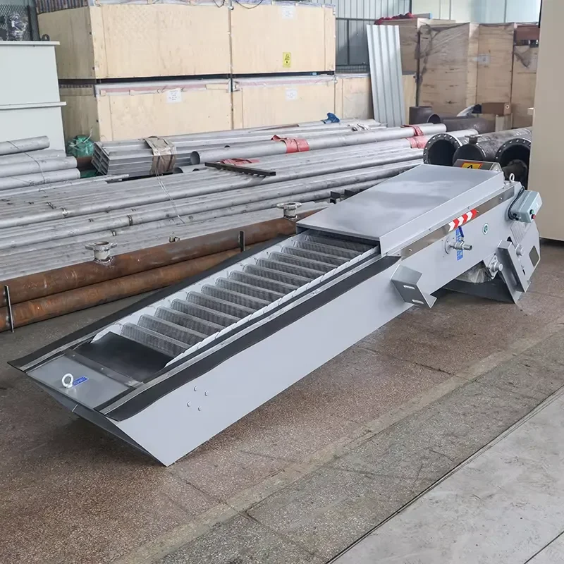 Mechanical Bar Screen Sewage Treatment Plant Motor Automatic Control Low Running Cost 1 Year for Wastewater Treatment