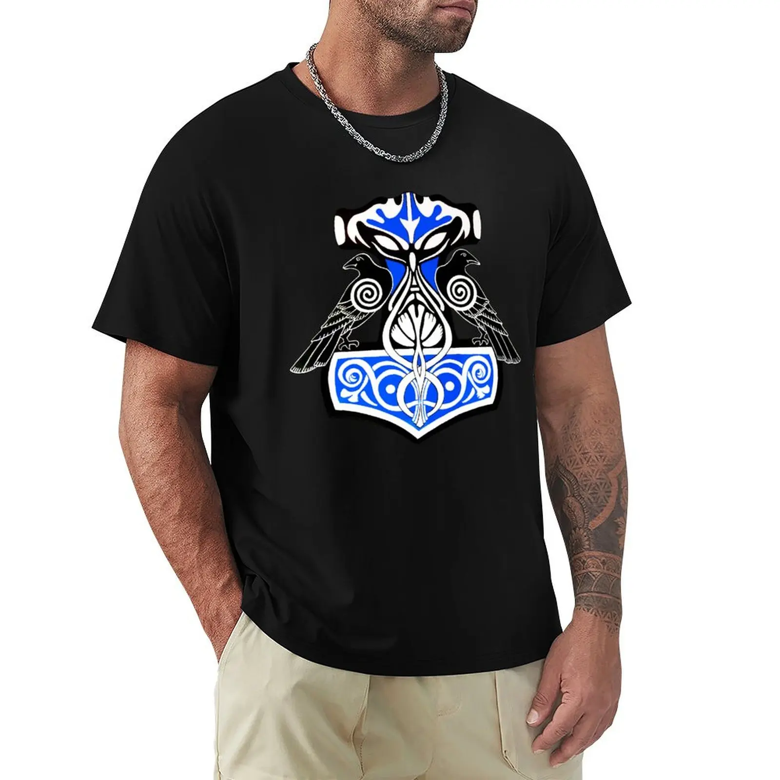 Ravens Hammer of Thor T-Shirt Casual Daily Graphic Tee