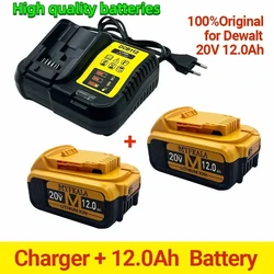 New 100% Original 12000mAh 20V for Dewalt Power Tool Battery DCB206 20V 18.0Ah Battery DCB206 20V Battery DCB205 DCB200