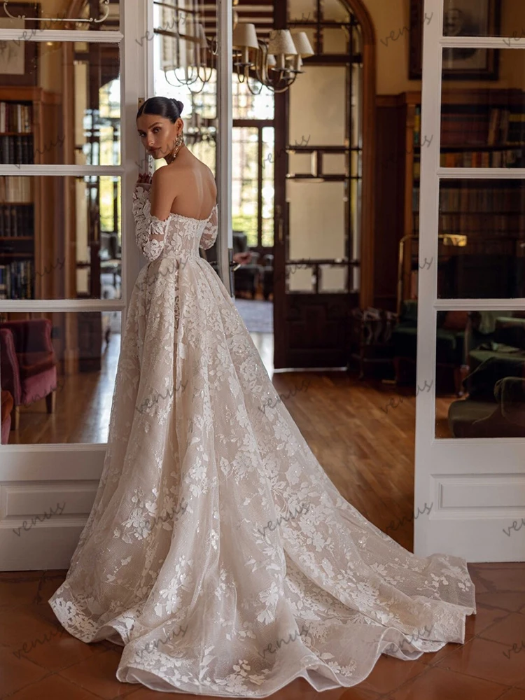 Exquisite Wedding Dresses A Line Lace Bridal Gowns Beading Appliques Strapless Backless Robes Vestidos De Novia Customized 2025