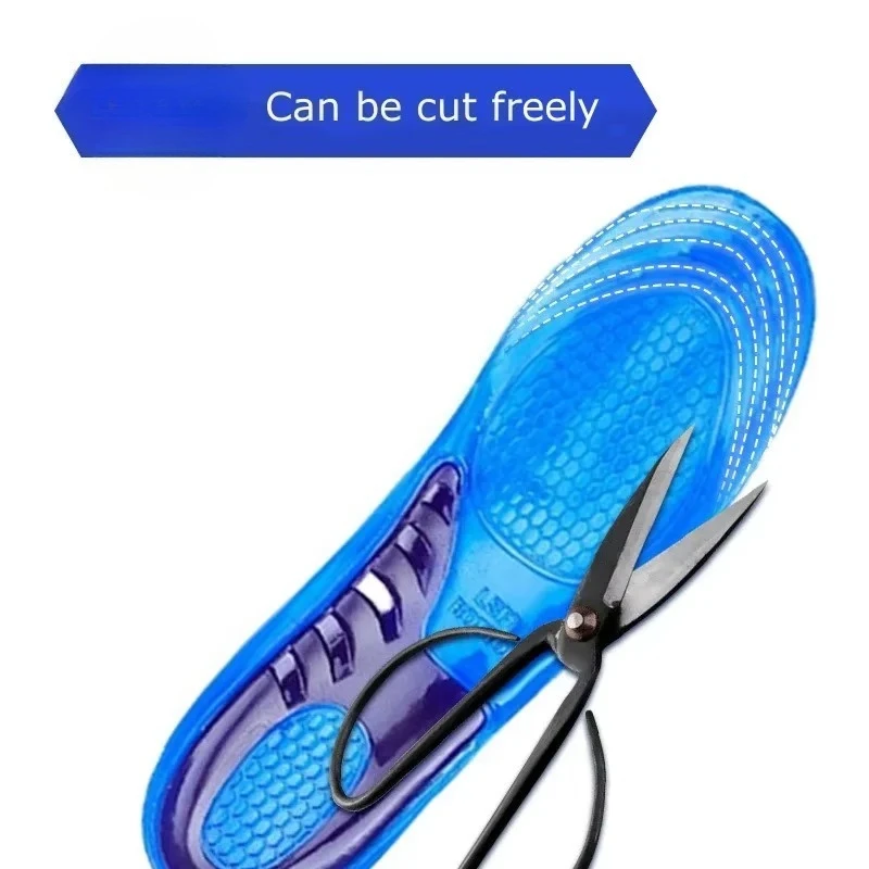 Silicone Insoles Orthotic Arch Support Soft Shoe Inserts Anti-slip Sport Insole for Men Women Adjustable Size