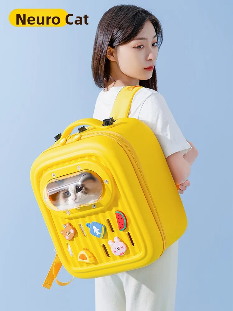 

Портативная прозрачная универсальная дышащая сумка-переноска для собак большой вместимости на все сезоны, товары для путешествий с питомцами