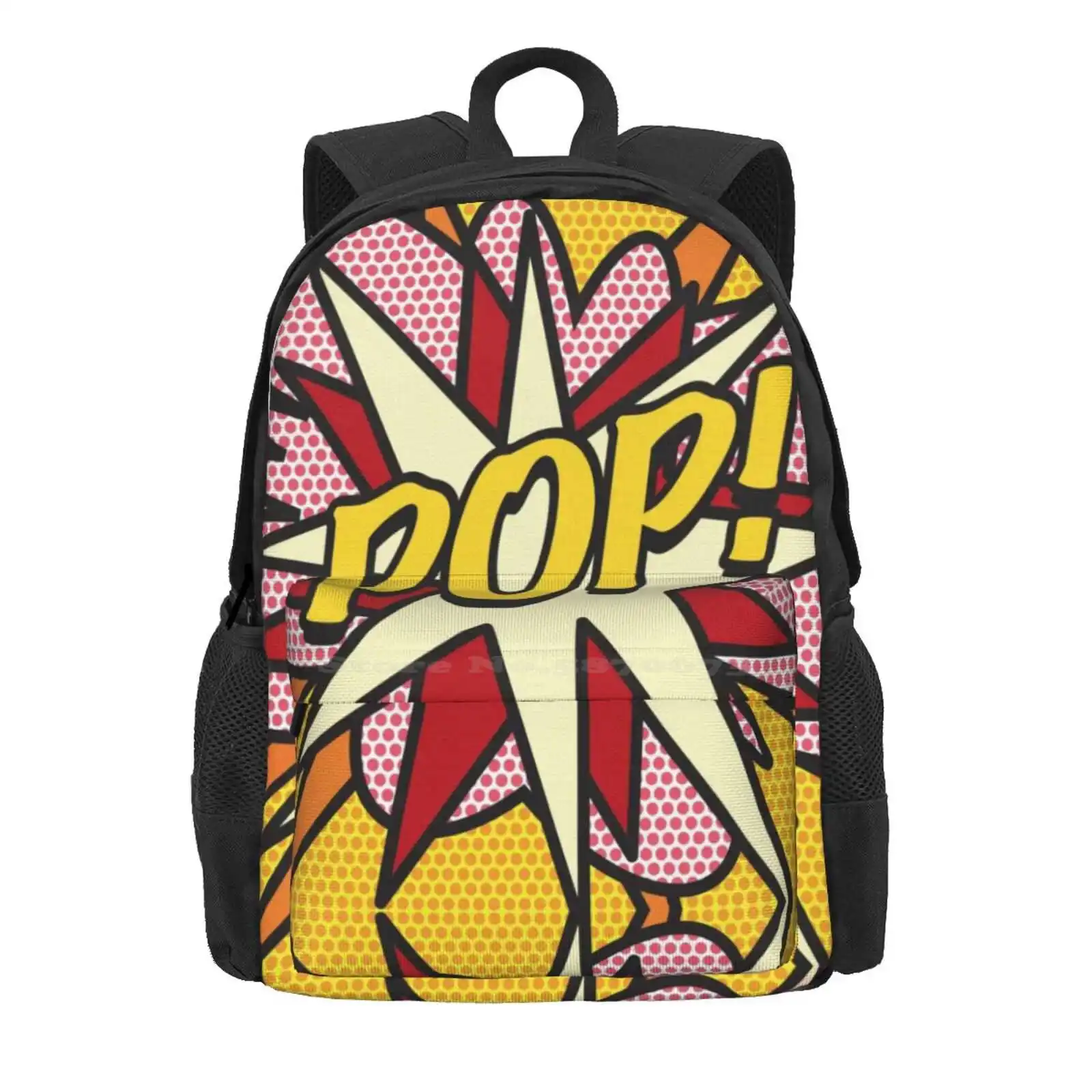 Pop Comic Book Pop Art Cool Retro Trendy Hot Sale Schoolbag Backpack Fashion Bags Pop Art Comic Book Cosplay Comic Con Cool