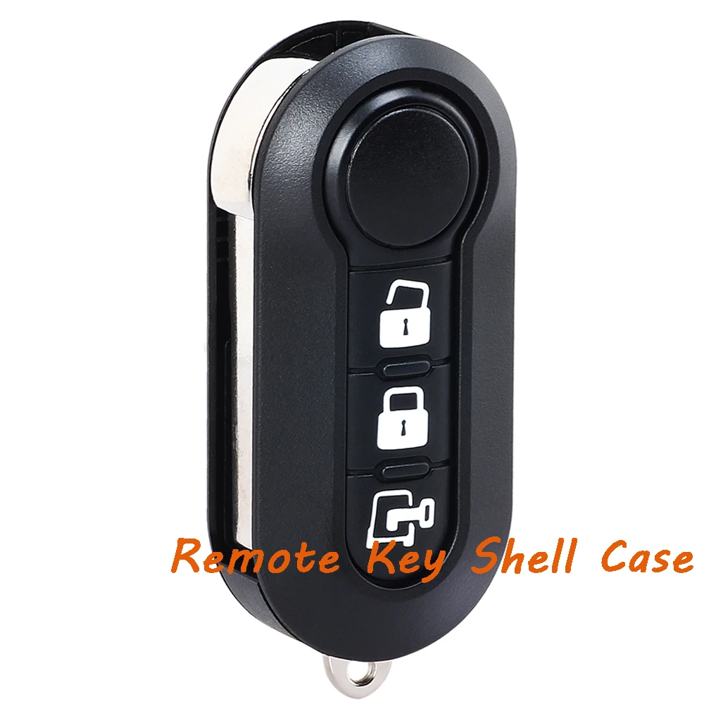 Casing Cangkang Kunci Jarak Jauh Fob untuk Fiat 500L Panda Ducato untuk Ram ProMaster 1500 2500 3500 Kota 2015 2016 2017 2018 2019 2020 2021