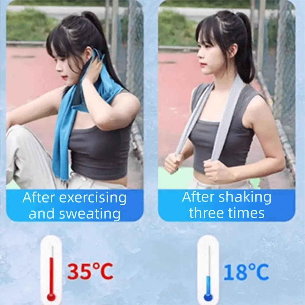 Breathable Cooling Towel Ultra Soft Quick Drying Microfiber Towels Sunstroke Prevention Lightweight Yoga Swimming Gym Towel